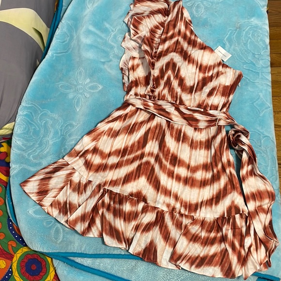 I ordered online and it’s small for me and with new tags. Beautiful mini dress - Picture 5 of 9